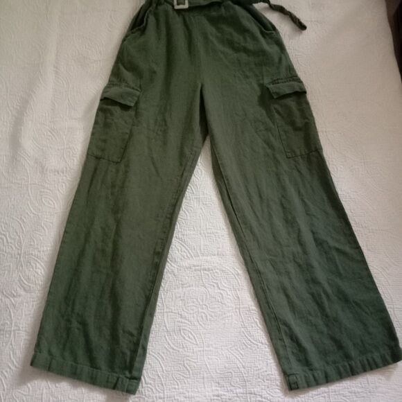 Sim y Sam Long Strapless Jumpsuit Size XS Olive Green Color - Picture 6 of 14